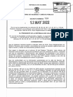 Decreto 728 Del 12 de Mayo de 2022