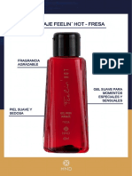 GEL PARA MASAJE FEELIN' HOT FRESA - COLOMBIA ECUADOR E MEXICO