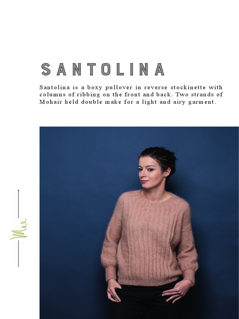 Santolina Pattern - March 2020 | PDF | Gauge (Knitting) | Knitting