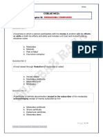 Cgbl&E MCQS: Modaraba Companies