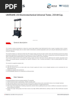 UNIFRAME 250kN 150kN COMPRESSION TENSION UNIVERSAL MACHINE