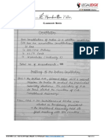 Handwritten Indian Constitution Notes by LE