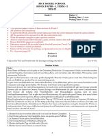 Term 2-Grade 8 - German III-Mock Paper 1