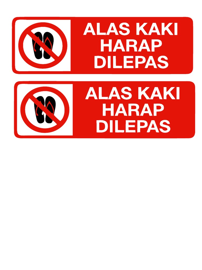 Alas Kaki Harap Dilepas | PDF