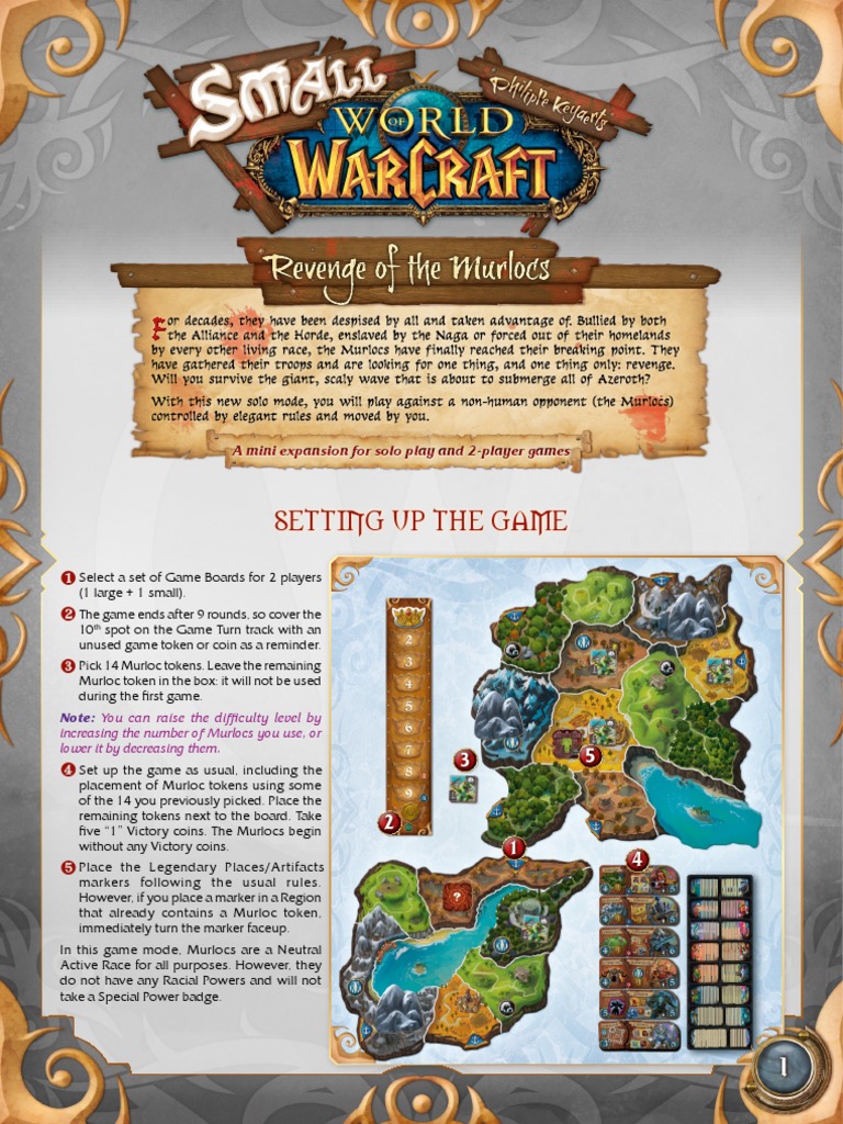 Small World of Warcraft Single-Player Expansion Rules | PDF | Blizzard ...