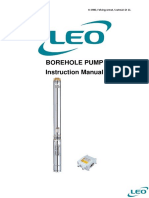 Leo XRM Borehole Pump Manual Instruction