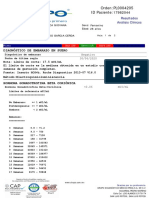 Resultados análisis clínicos embarazo HCG