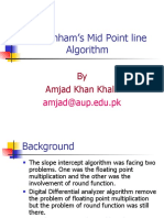 Bresenham's Mid Point Line Algorithm: by Amjad Khan Khalil