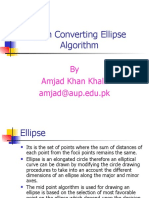 Scan Converting Ellipse Algorithm: by Amjad Khan Khalil Amjad@aup - Edu.pk