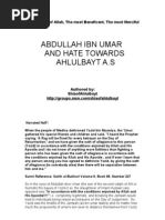 Abdullah Ibn Umar and Hate Towards Ahlulbayt