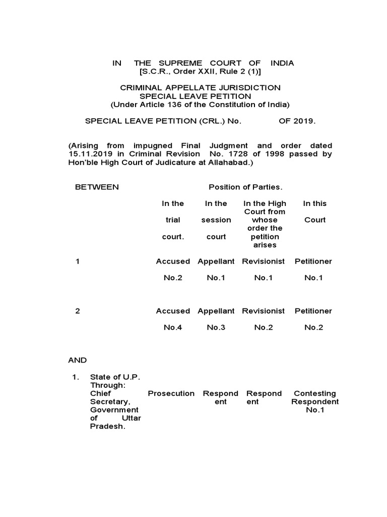 SLP Criminal | PDF | Restorative Justice | Justice