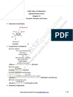 12 Chemistry Notes ch11 Alcohols Phenols and Ethers