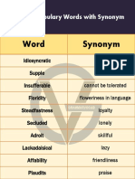 Dawn Vocabulary PDF