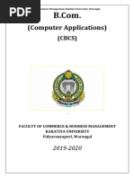 BCom Computer Applications II Sem