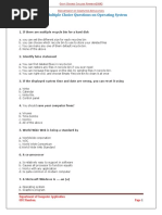 Solved Multiple Choice Questions On Operating System: Department of Computer Application GDC Ramban