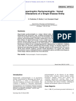 Hypertrophic Pachymeningitis: Varied Manifestations of A Single Disease Entity