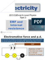 Emf and Internal Resistance: 2015 Edexcel A-Level Physics