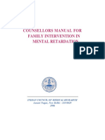 Counsellors Manual For Family Intevention in Mental Retardation