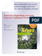 Interxylary Phloem and Xylem Rays Are The Structural Foundation of Agarwood Resin Formation in The Stems of Aquilaria Sinensis