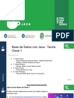 Base de Datos Con Java - Teoria Clase 1 y 2