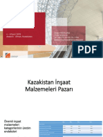 Kazakistan İnşaat Sektör Raporu