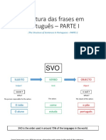 Estrutura Das Frases em Português - PARTE I