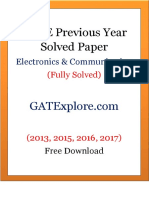 GATE Previous Year Solved Papers ECE
