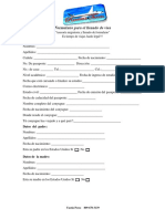 Formulario para El Llenado de Visa PDF