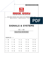 Signals & Systems: Class Test