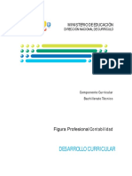 DESARROLLO CURRICULAR. Figura Profesional Contabilidad MINISTERIO DE EDUCACIÓN DIRECCIÓN NACIONAL DE CURRÍCULO