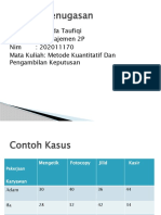 Wafda Taufiqi - 202011170 - Metode Kuantitatif Dan Pengambilan Keputusan - Manajamen 2P..