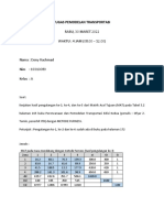 Tugas 1 Pemodelan Transportasi - Dony Rachmad - 19310089 - A