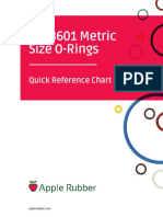 ISO 3601 Metric Size O-Rings: Quick Reference Chart