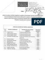 Tabel Privind Rezultatul Verificarii Indeplinirii Conditiilor de Participare