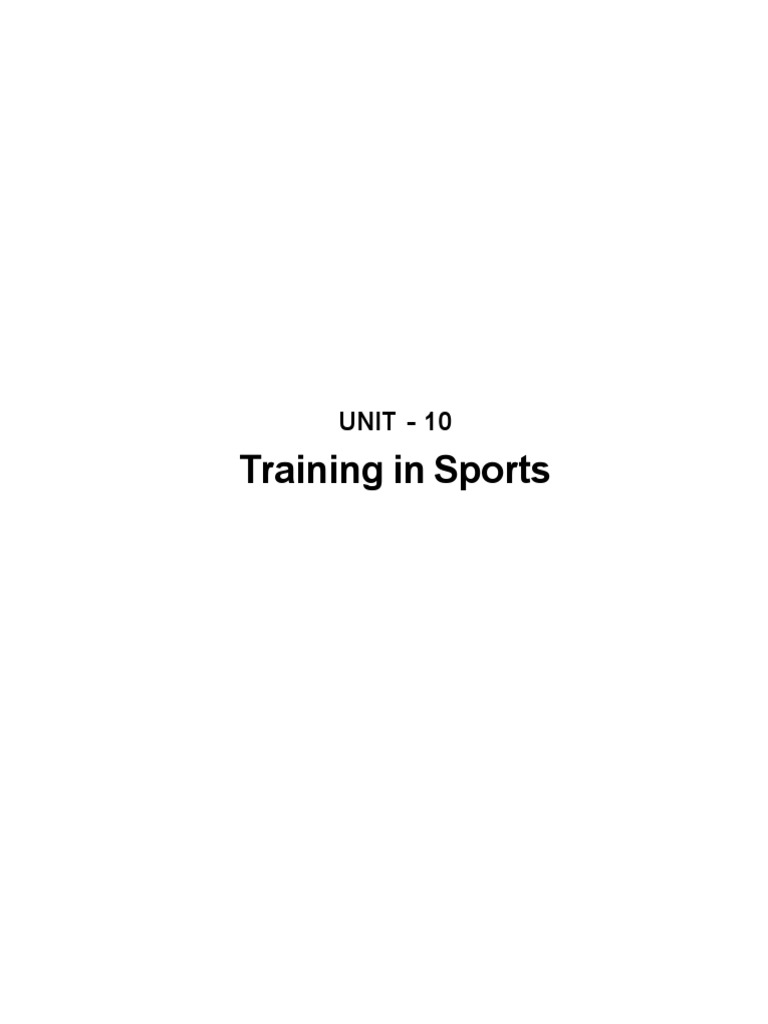 CLASS 12 PHYSICAL EDUCATION CHAPTER 10 TRAINING IN SPORTS PDF visual data 4