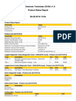 Cat Electronic Technician 2018A v1.0 Product Status Report