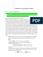 SEMIWAVE DIPOLE ANTENNA IMPEDANCE MATCHING