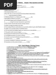 CBSE Class 6 History Practice Worksheets