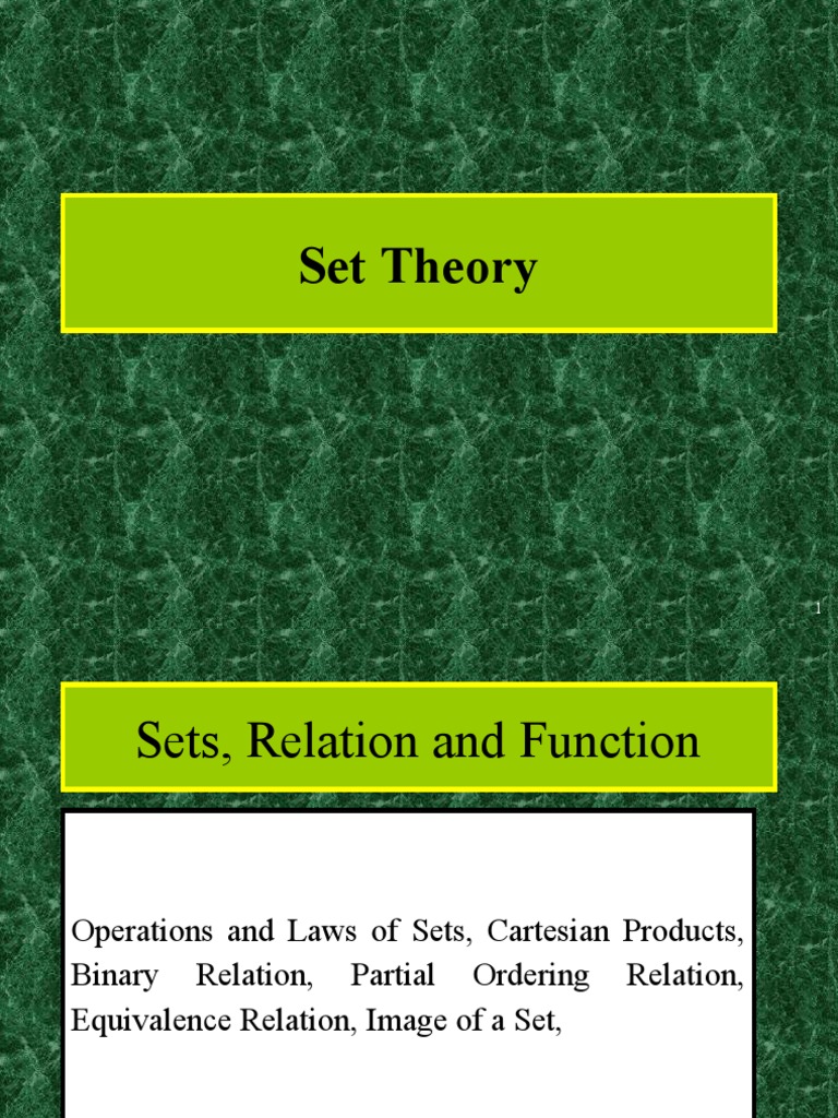 Introduction to Set Theory Concepts | PDF | Set (Mathematics ...