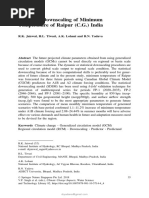 Statistical Downscaling of Minimum Temperature of Raipur (C.G.) India