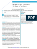 Breastfeeding and Prolactin Levels in Lactating Women With A Family History of Alcoholism