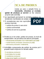 Politica de Produs