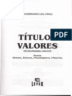 Titulos Valores Hildebrando Leal Perez