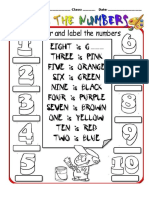 Colour The Numbers