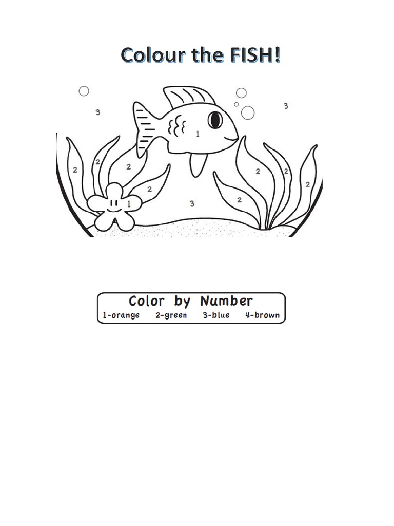 Colour The Fish | PDF