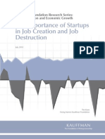 Kauffman Foundation: The Importance of Startups in Job Creation and Job Destruction