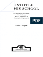 Felix Grayeff - Aristotle and His School - An Inquiry Into the History of the Peripatos with a Commentary on Metaphysics Ζ, Η, Λ and Θ (1974)