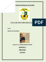 Guía de Estudio Sociales 8vo Año A-B