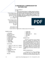 Design OF A Centrifugal Compressor FOR Natural GAS: S. K. Kurauchi, and J. R. Barbosa