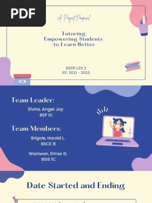 NSTP Project Proposal Tutoring